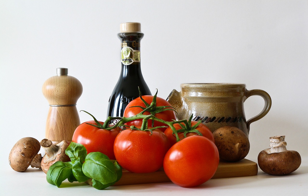 Tomaten und Gemüse Öl und anderes